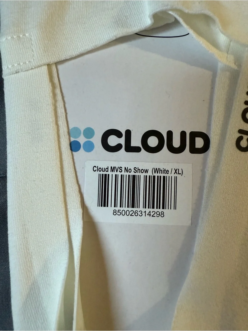 CLOUD No-Show Liner Sock - White